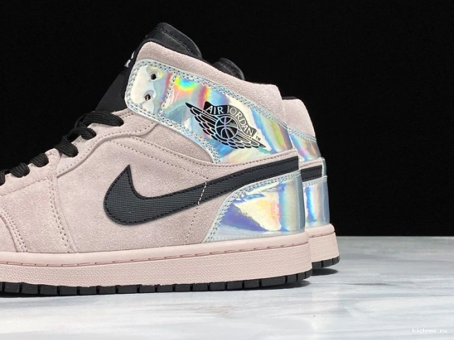 Cheap Powder Iridescent Jordan Air 1 (W) Dirty BQ6472-602 Mid 0817